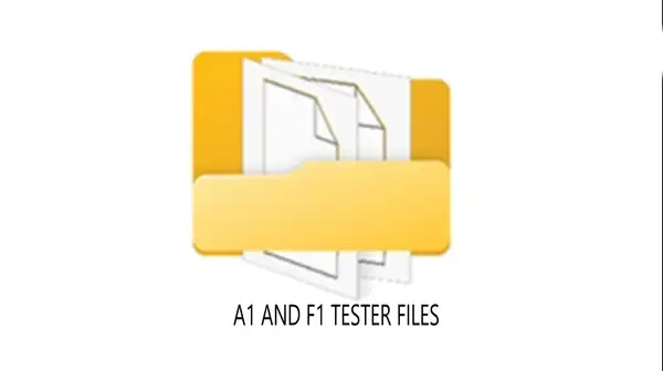 فایل های تستر A1 و F1