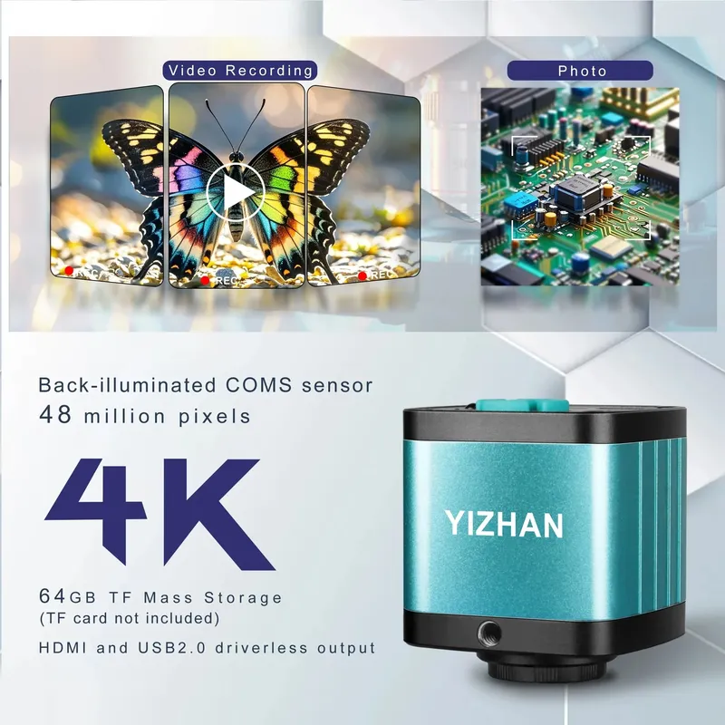 دوربین دیجیتال لوپ YIZHAN 48MP با لنز 180X و خروجی 4K gallery0